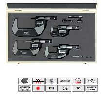 Набор микрометров МКЦ 25 - 100 IP65 Vogel