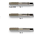 Метчики UNC №2 - 2' HSS к-т 3 шт и №1, 2, 3 серия  4104 Bohrcraft