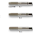 Метчики UNC №2 - 2' HSS к-т 3 шт и №1, 2, 3 серия  4104 Bohrcraft