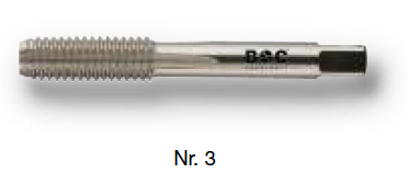 Метчики М1-М52 HSS к-т 3 шт серия 4100 Bohrcraft