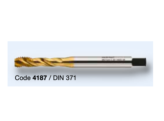 Метчики М3-М24 спиральные HSSE TiN  серия 4187 Bohrcraft